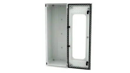 Produktfoto 1 von RS PRO GF Polyester Wandanschlusskasten Hellgrau IP66 Transparente Tür, HxBxT 800 mm, 300 mm x 230 mm