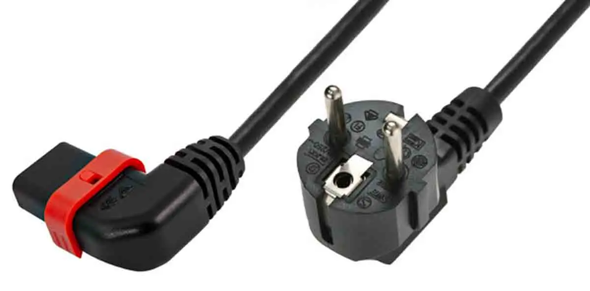 Produktfoto 1 von Schaffner Netzkabel, A IEC C13, B CEE 7/7, 2 m Schwarz Polyvinylchlorid, 250 V
