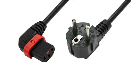 Produktfoto 1 von Schaffner Netzkabel, A IEC C13, B CEE 7/7, 2 m Schwarz Polyvinylchlorid, 250V