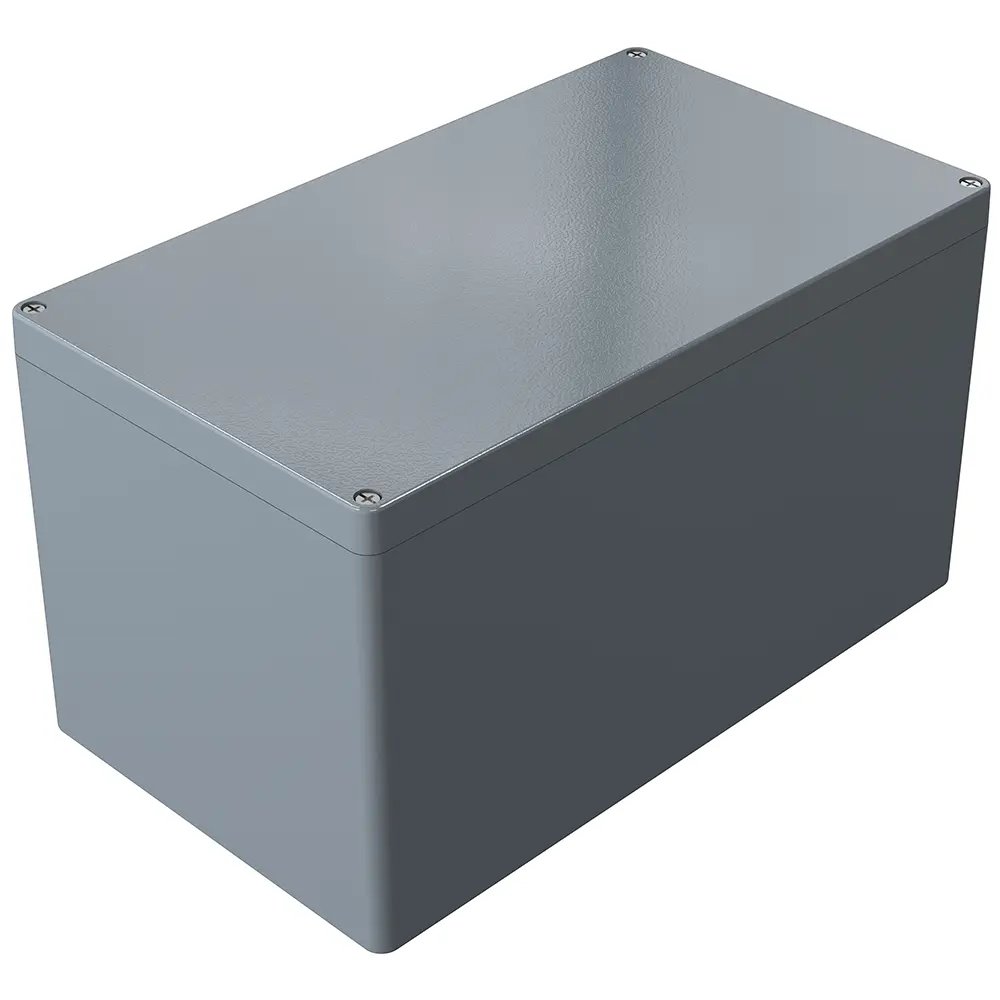 Produktfoto 1 von Rose Aluminium Standard; Gehäuse; Aluminiumdruckguss; Grau; IK09 IP66 Breite 230 mm Höhe 225 mm Länge 400 mm
