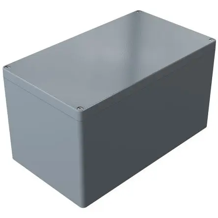 Produktfoto 1 von Rose Aluminium Gehäuse Aluminiumgehäuse Grau Außenmaß 400 x 230 x 225mm IP66