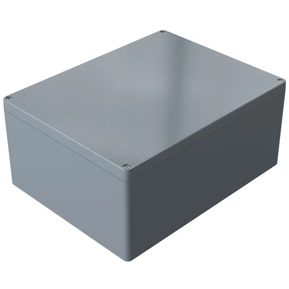 Produktfoto 1 von Rose Aluminium Standard; Gehäuse; Aluminiumdruckguss; Grau; IK09 IP66 Breite 310 mm Höhe 400 mm Länge 400 mm