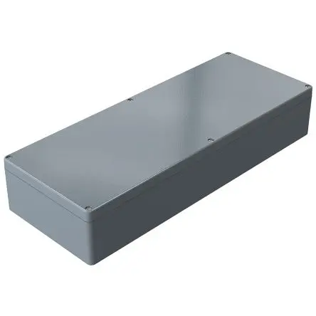 Produktfoto 1 von Rose Aluminium Standard Aluminium Gehäuse Aluminiumgehäuse Grau Außenmaß 600 x 230 x 110mm IP66