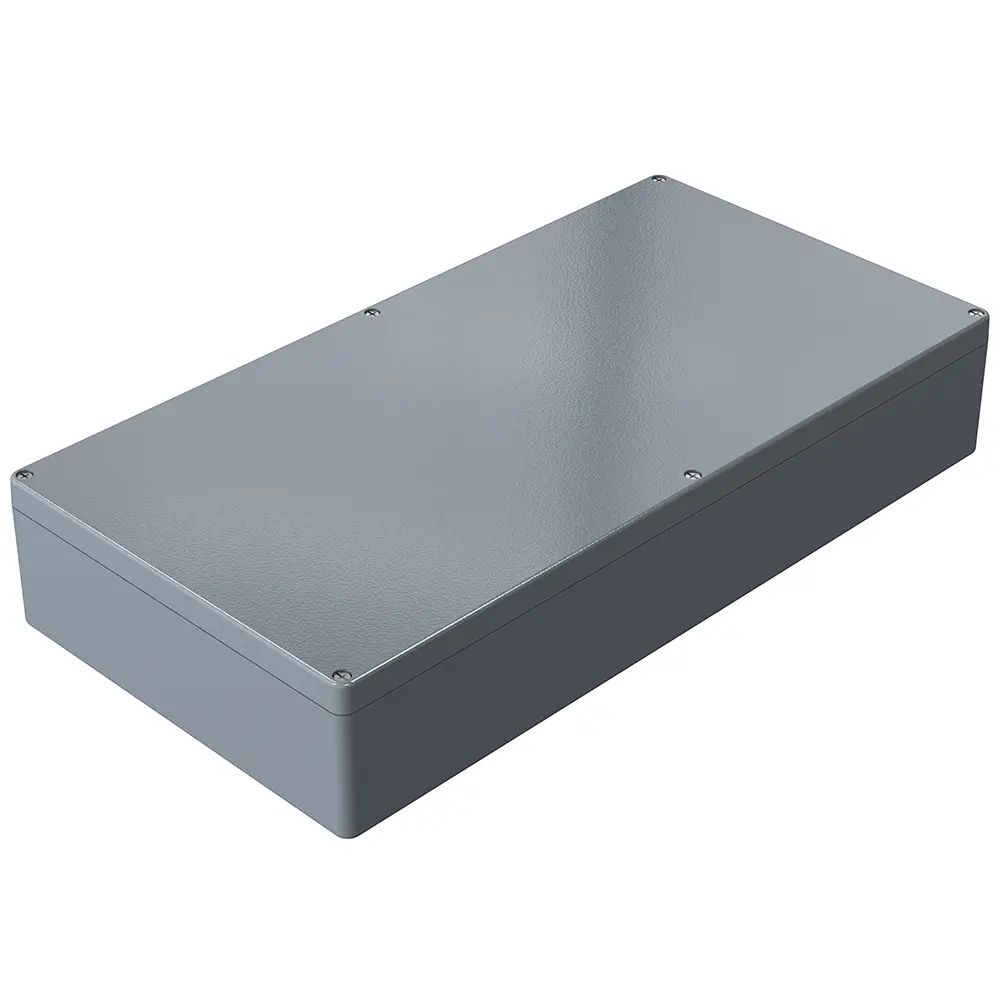 Produktfoto 1 von Rose Aluminium Standard; Gehäuse; Aluminiumdruckguss; Grau; IK09 IP66 Breite 310 mm Höhe 110 mm Länge 600 mm