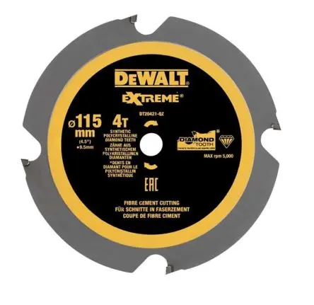 Produktfoto 1 von DeWALT 4 Wolframcarbid Holz Kreissägeblatt, Ø 115 mm 1