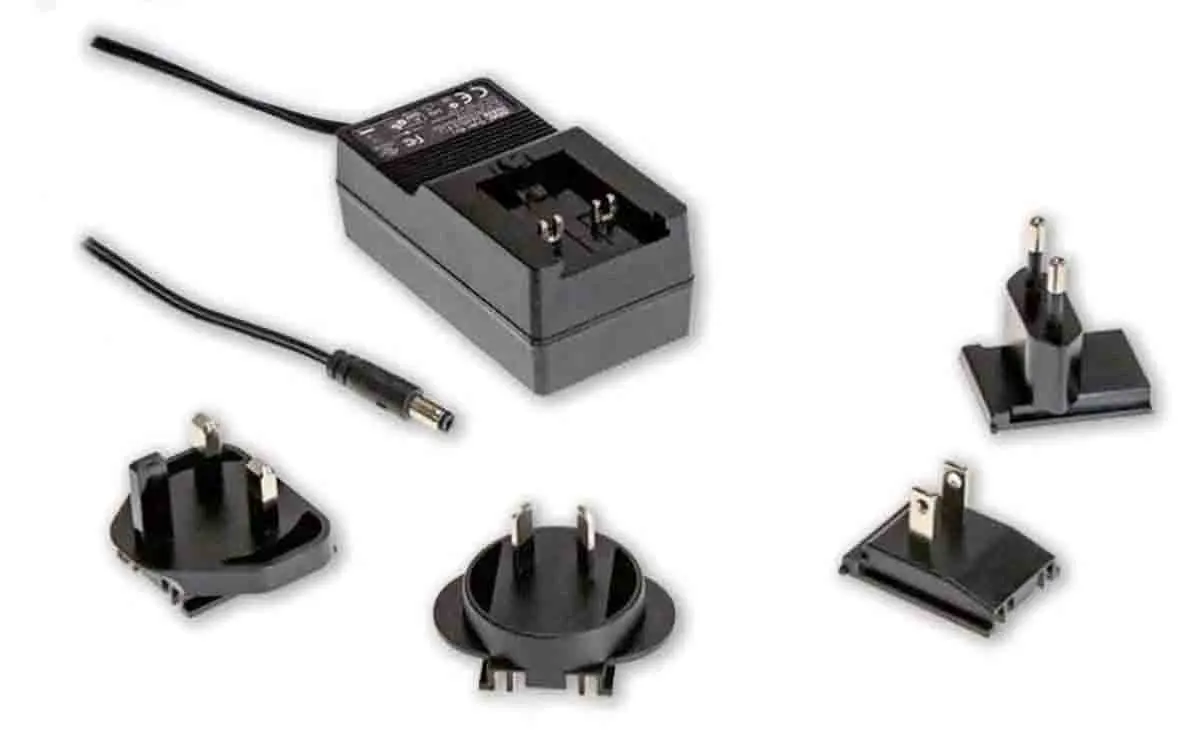 Produktfoto 1 von Mean Well Steckernetzteil 39.6W, 90 → 264V ac, 18V dc / 2.2A , 2 Pin