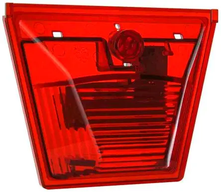 Produktfoto 1 von Eaton X10 Midi LED, Dauerbetrieb, Blinken 0,5 Hz/1 Hz-Licht Beacon-Sounder-Kombination 230V ac Rot IP69 Wand / 110 dB
