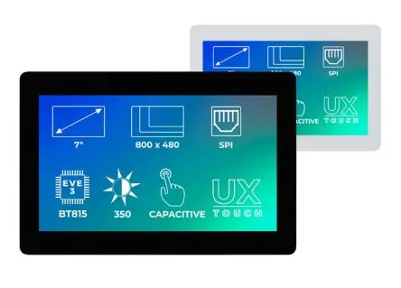 Produktfoto 1 von Riverdi Farb-LCD 7 Zoll SPI Touchscreen Kapazitiv, 1792 x 1024 Pixel, 86 x 154 mm LED