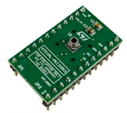 Produktfoto 1 von STMicroelectronics LPS33W LPS33W Adapter Board für einen Standard DIL24 Sockel Entwicklungstool Sensor für Hauptplatine