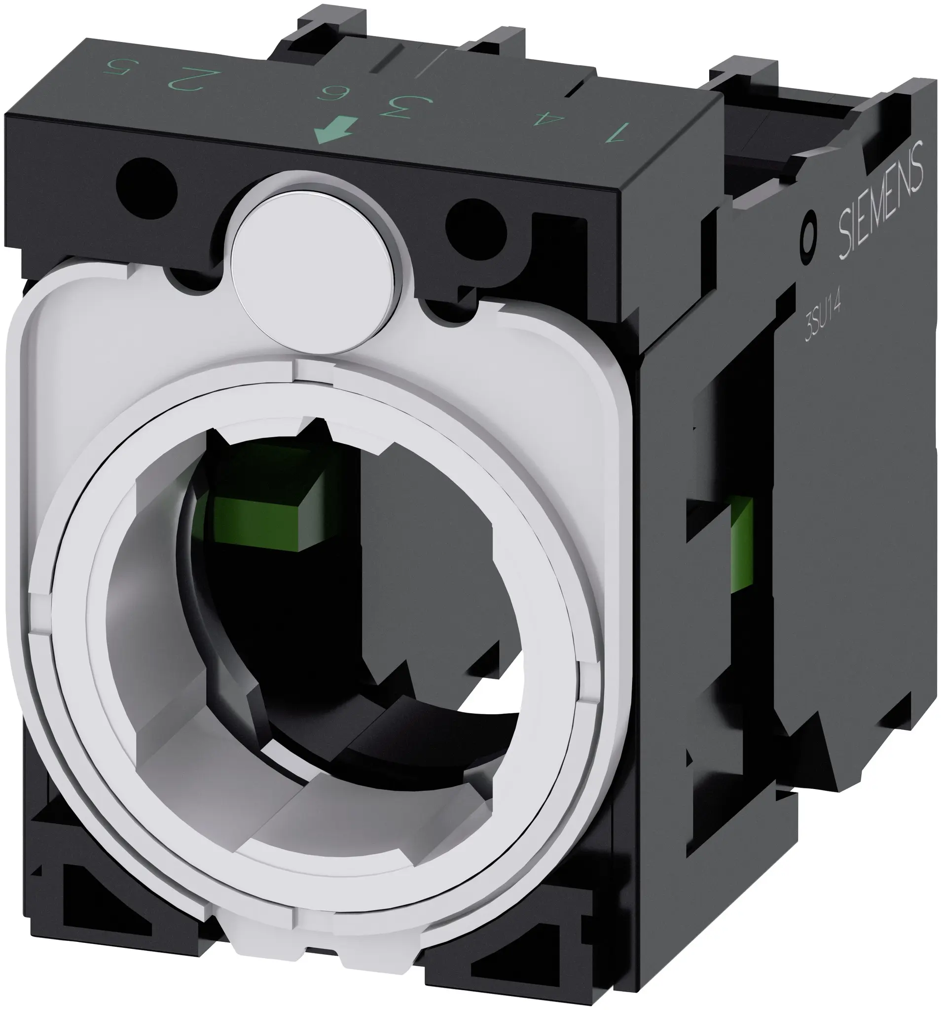 Produktfoto 1 von Siemens SIRIUS ACT 3SU15 Kontaktblock 2 NO (Schließer) 5 ... 500V Schraubanschluss
