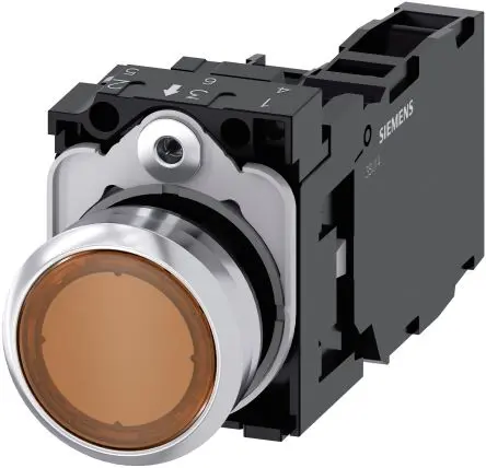 Produktfoto 1 von Siemens SIRIUS ACT 3SU11 Drucktasten-Kompletteinheit beleuchtet, EIN-AUS Schalter, 1-polig