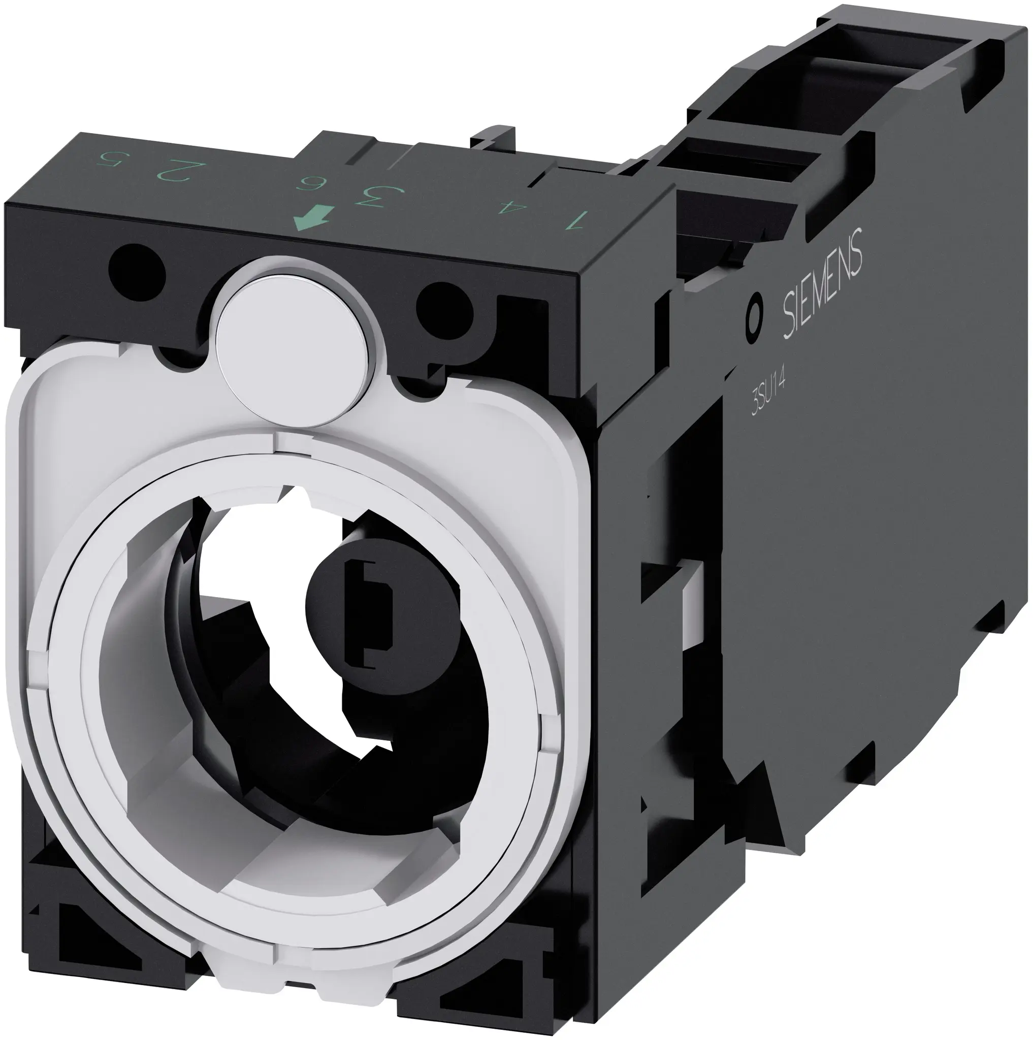 Produktfoto 1 von Siemens SIRIUS ACT 3SU15 Kontaktblock LED 1 NO (Schließer) + 1 NC (Öffner) 6 ... 24V Schraubanschluss