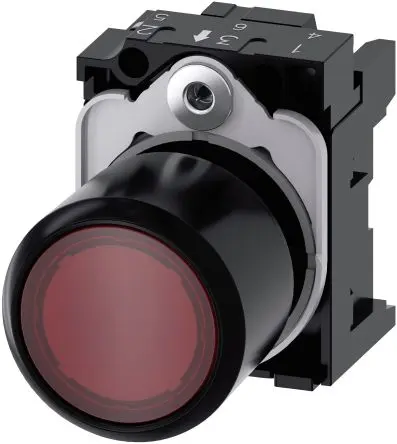 Produktfoto 1 von Siemens SIRIUS ACT Drucktastenkopf Ø 22 mm, Rot Tastend Rund Rund Kunststoff, IP66