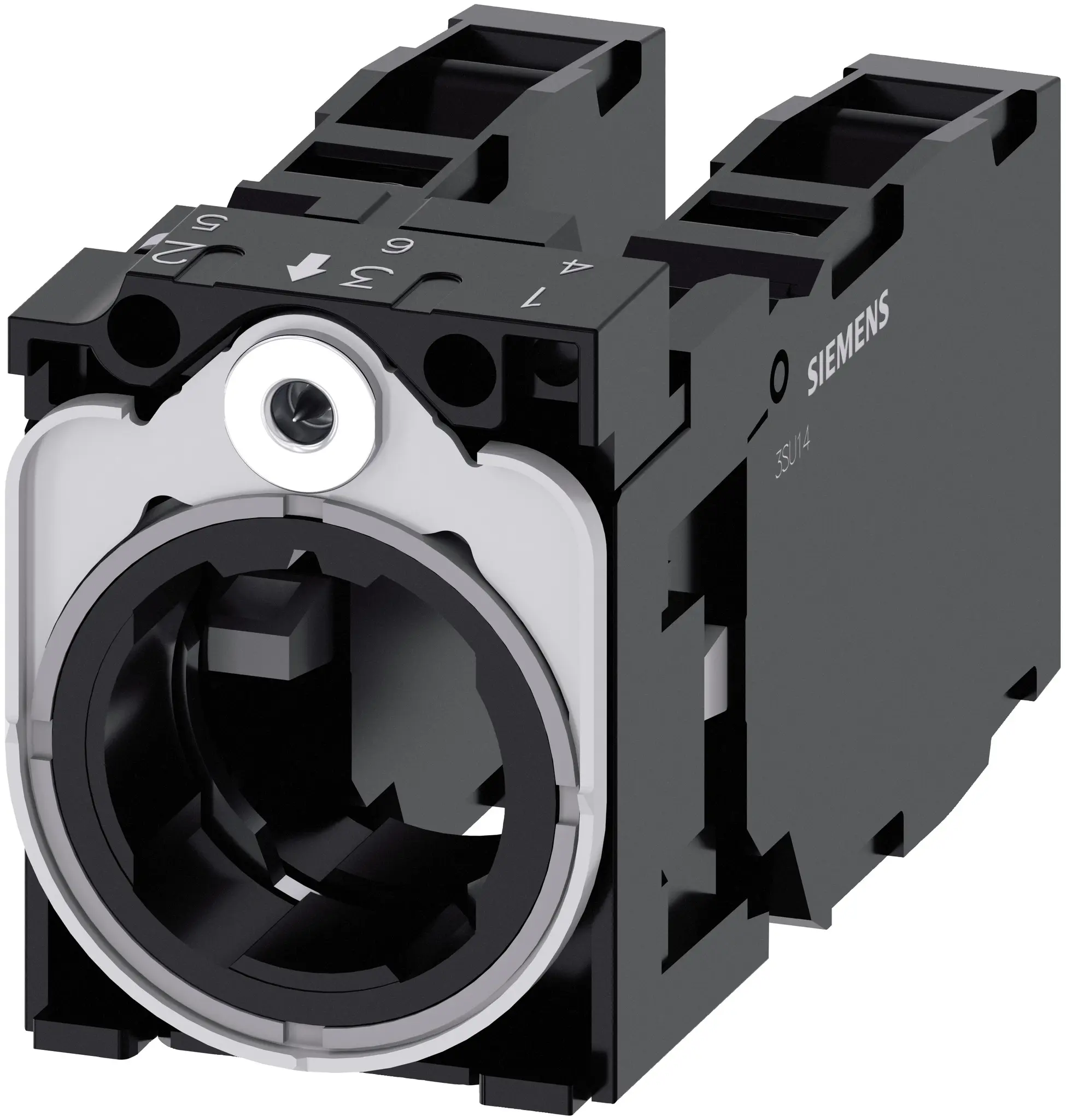 Produktfoto 1 von Siemens SIRIUS ACT 3SU15 Kontaktblock 2 NO (Schließer) + 2 NC (Öffner) 5 ... 500V Schraubanschluss