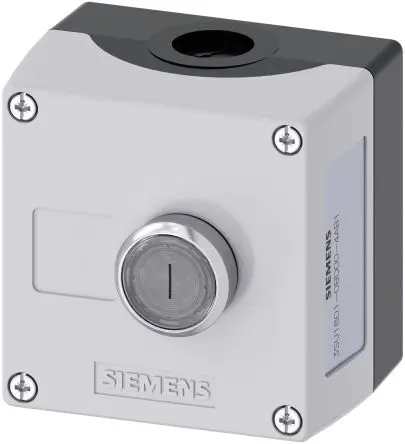 Produktfoto 1 von Siemens SIRIUS ACT 3SU18 Steuerstation-Schalter Kunststoff, IP66, IP67, IP69 Metall Grau Ø 22 mm
