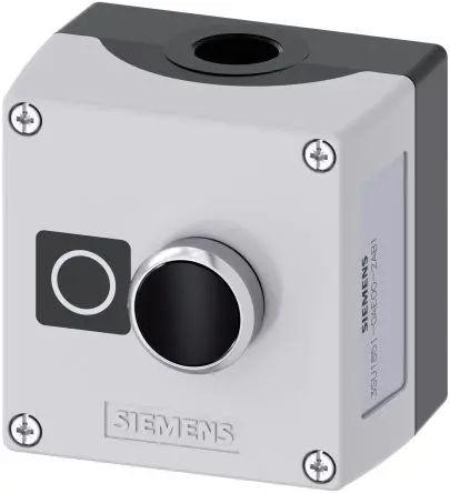 Produktfoto 1 von Siemens SIRIUS ACT 3SU18 Steuerstation-Schalter Schwarz Metall, IP66, IP67, IP69 Kunststoff Grau Ø 22 mm O