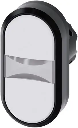 Produktfoto 1 von Siemens SIRIUS ACT Druckschalter Ø 22 mm, Weiß Tastend Tropfen Tropfen Kunststoff, IP66