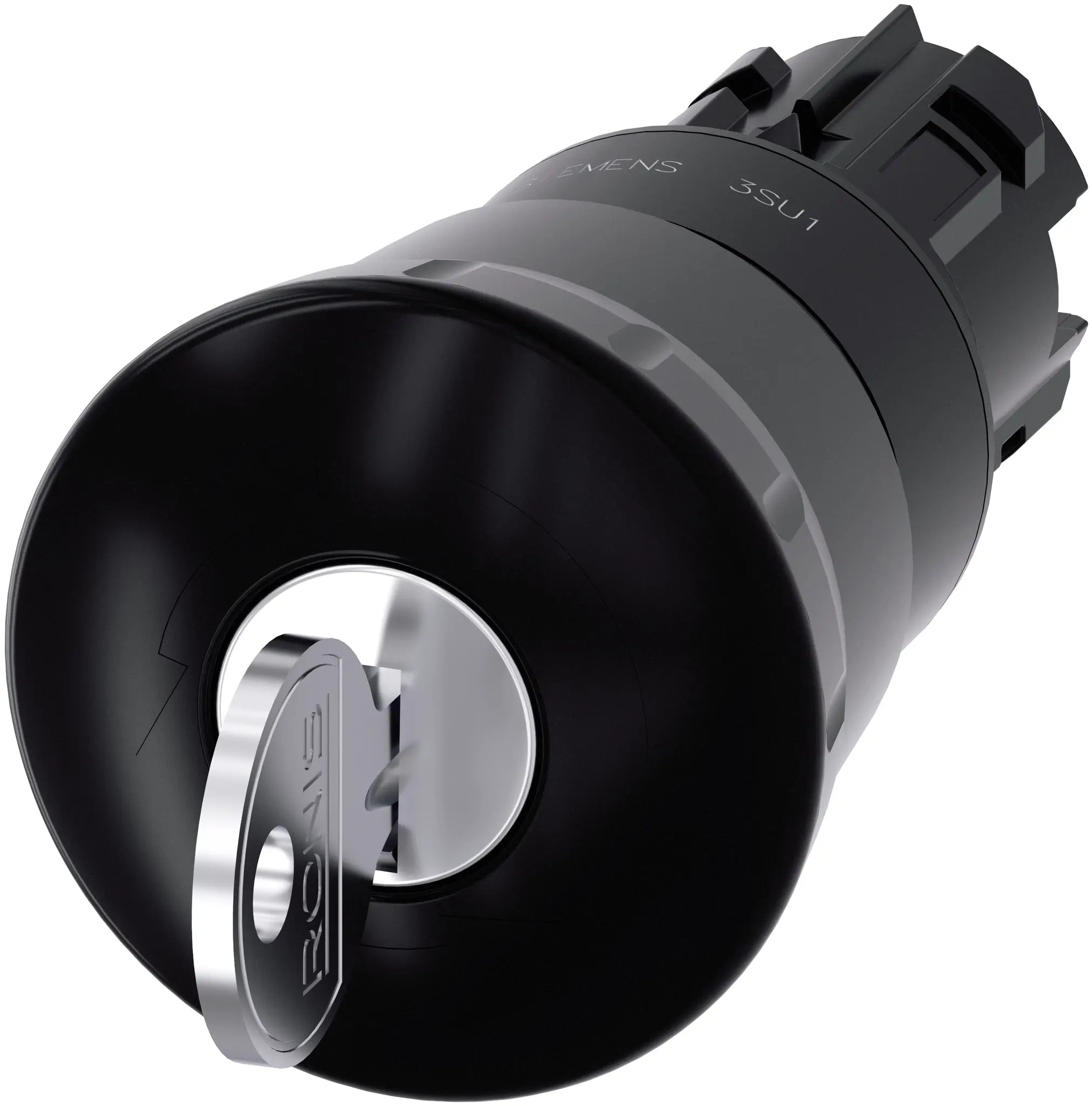 Produktfoto 1 von Siemens SIRIUS ACT Drucktastenkopf Ø 22 mm, Schwarz Rastend Rund Rund Kunststoff, IP66