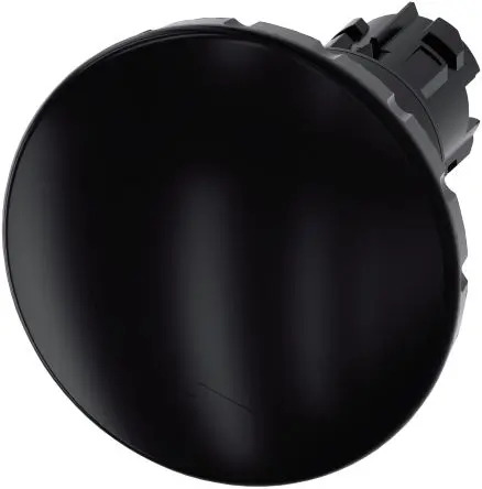 Siemens SIRIUS ACT Drucktastenkopf Ø 22 mm, Schwarz Rastend Rund Rund Kunststoff, IP66