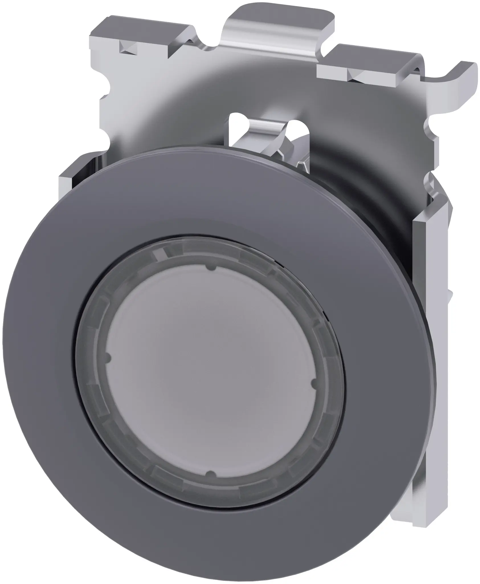 Produktfoto 1 von Siemens 3SU1 Drucktastenkopf Ø 30 mm, lichtdurchlässig Rastend Rund Rund Kunststoff, IP66
