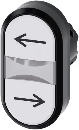 Produktfoto 1 von Siemens SIRIUS ACT Druckschalter Ø 22 mm, Weiß Tastend Tropfen Tropfen Kunststoff, IP66