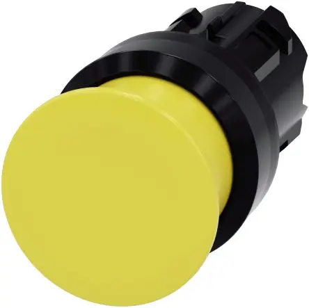 Produktfoto 1 von Siemens SIRIUS ACT Drucktastenkopf Ø 22 mm, Gelb Tastend Rund Rund Kunststoff, IP66