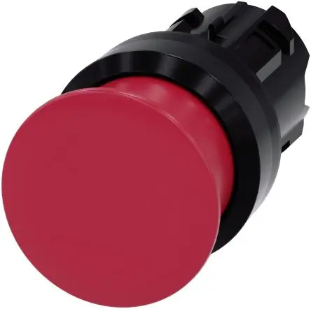 Produktfoto 1 von Siemens SIRIUS ACT Drucktastenkopf Ø 22 mm, Rot Tastend Rund Rund Kunststoff, IP66