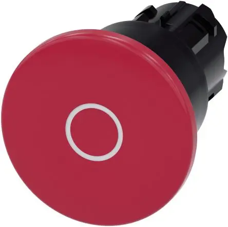 Produktfoto 1 von Siemens SIRIUS ACT Drucktastenkopf Ø 22 mm, Rot Rastend Rund Rund Kunststoff, IP66
