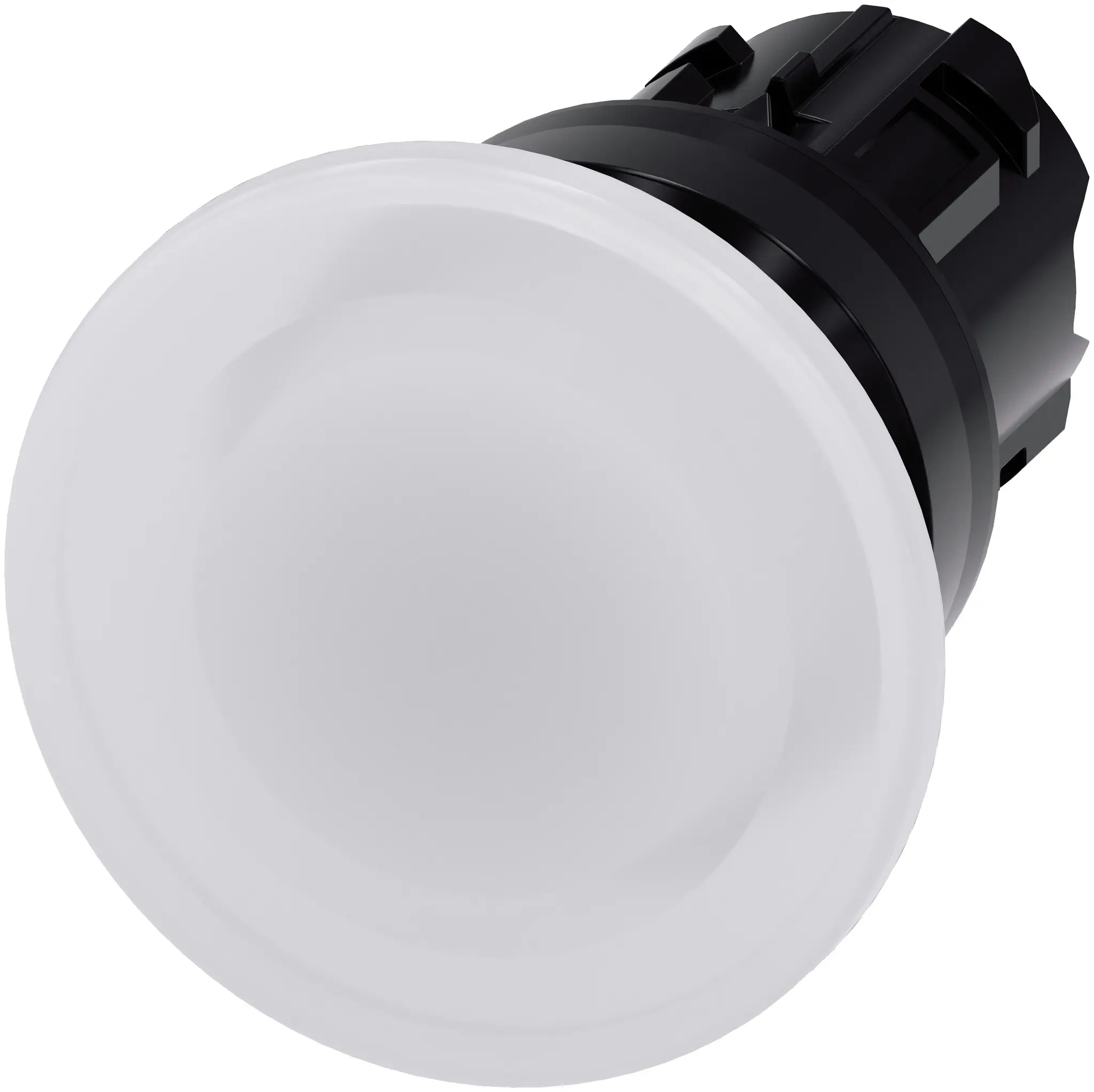 Produktfoto 1 von Siemens SIRIUS ACT Drucktastenkopf Ø 22 mm, Weiß Tastend Rund Rund Kunststoff, IP66