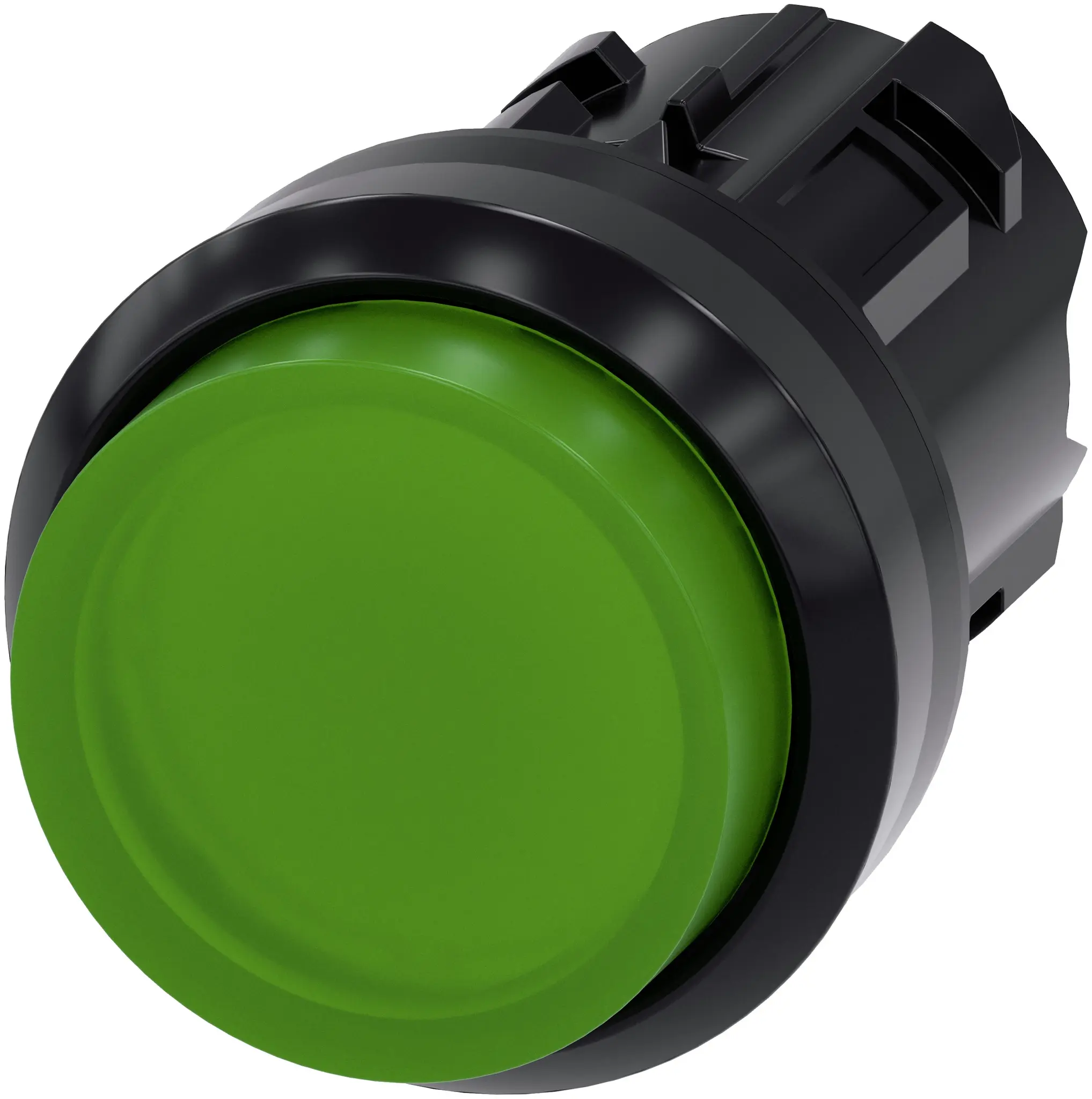 Produktfoto 1 von Siemens SIRIUS ACT Drucktastenkopf Ø 22 mm, Grün Tastend Rund Rund Kunststoff, IP66