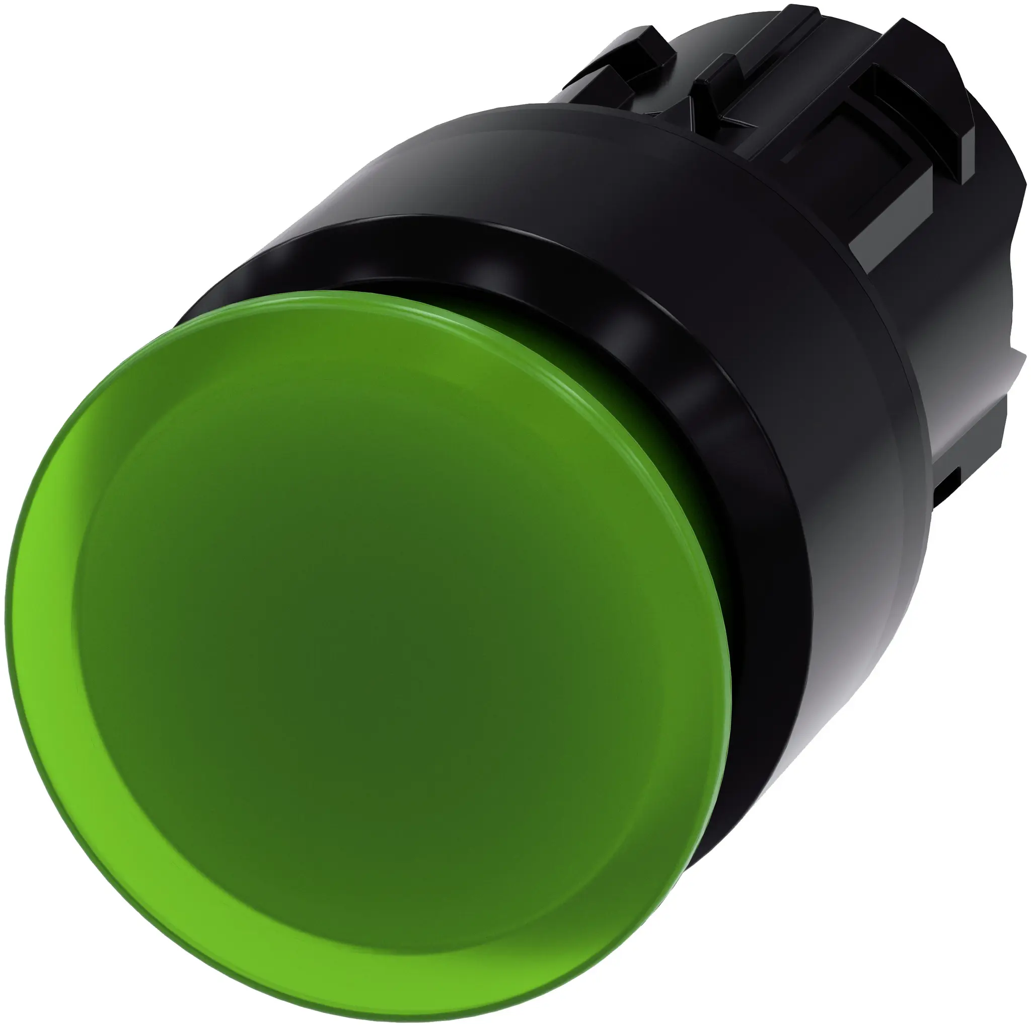 Produktfoto 1 von Siemens SIRIUS ACT Drucktastenkopf Ø 22 mm, Grün Rastend Rund Rund Kunststoff, IP66