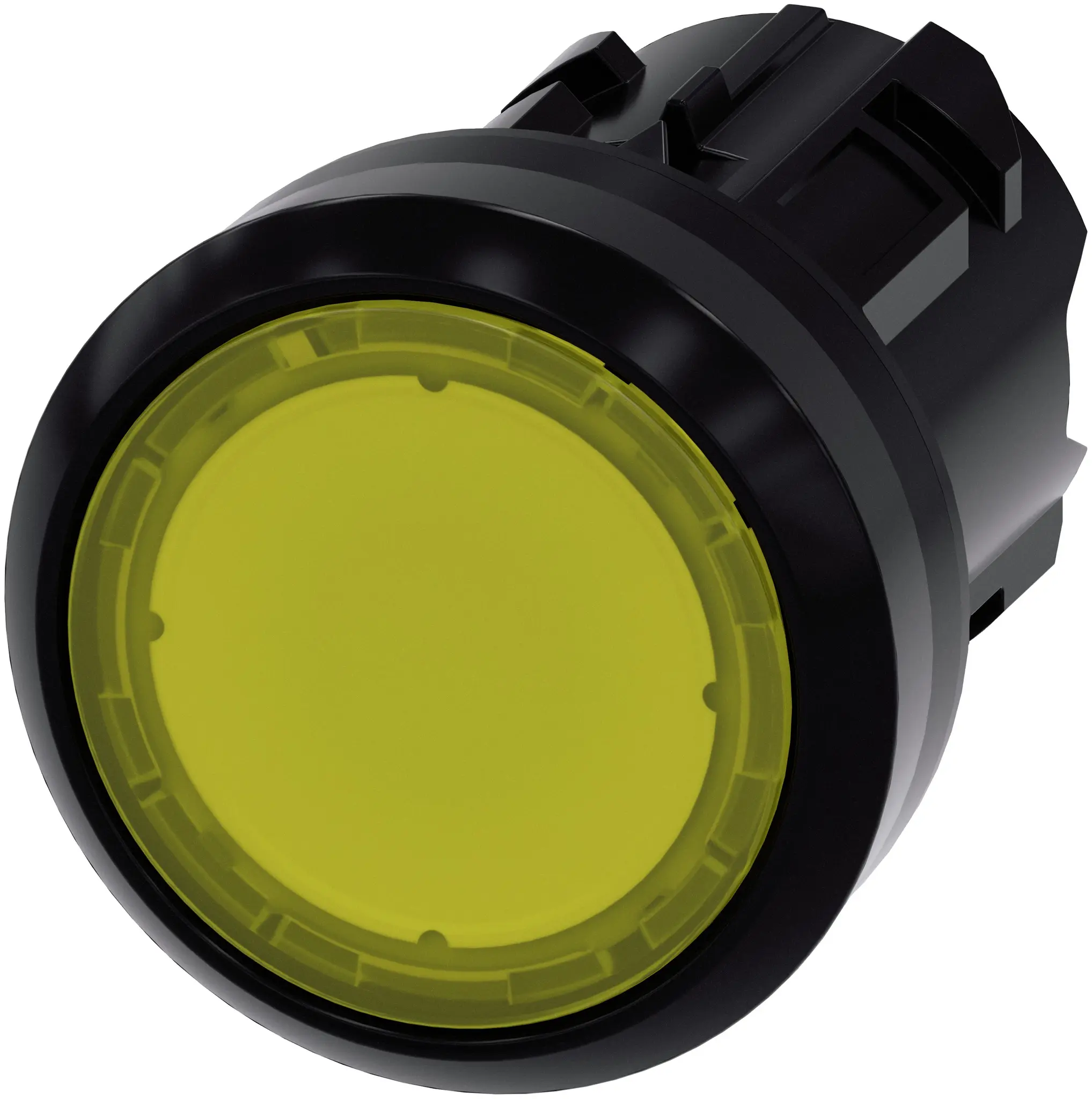 Produktfoto 1 von Siemens SIRIUS ACT Drucktastenkopf Ø 22 mm, Gelb Rastend Rund Rund Kunststoff, IP66