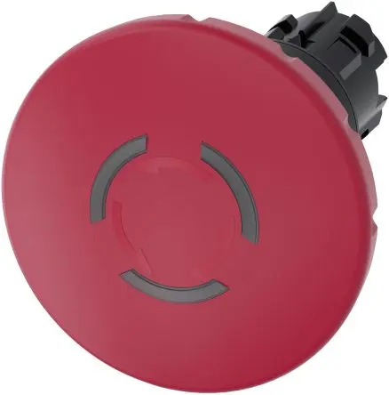 Produktfoto 1 von Siemens SIRIUS ACT 3SU10 Not-Aus-Schalter, 22mm, Drehfreigabe, Pilz, Kunststoff, IP66, IP67, IP69 beleuchtet