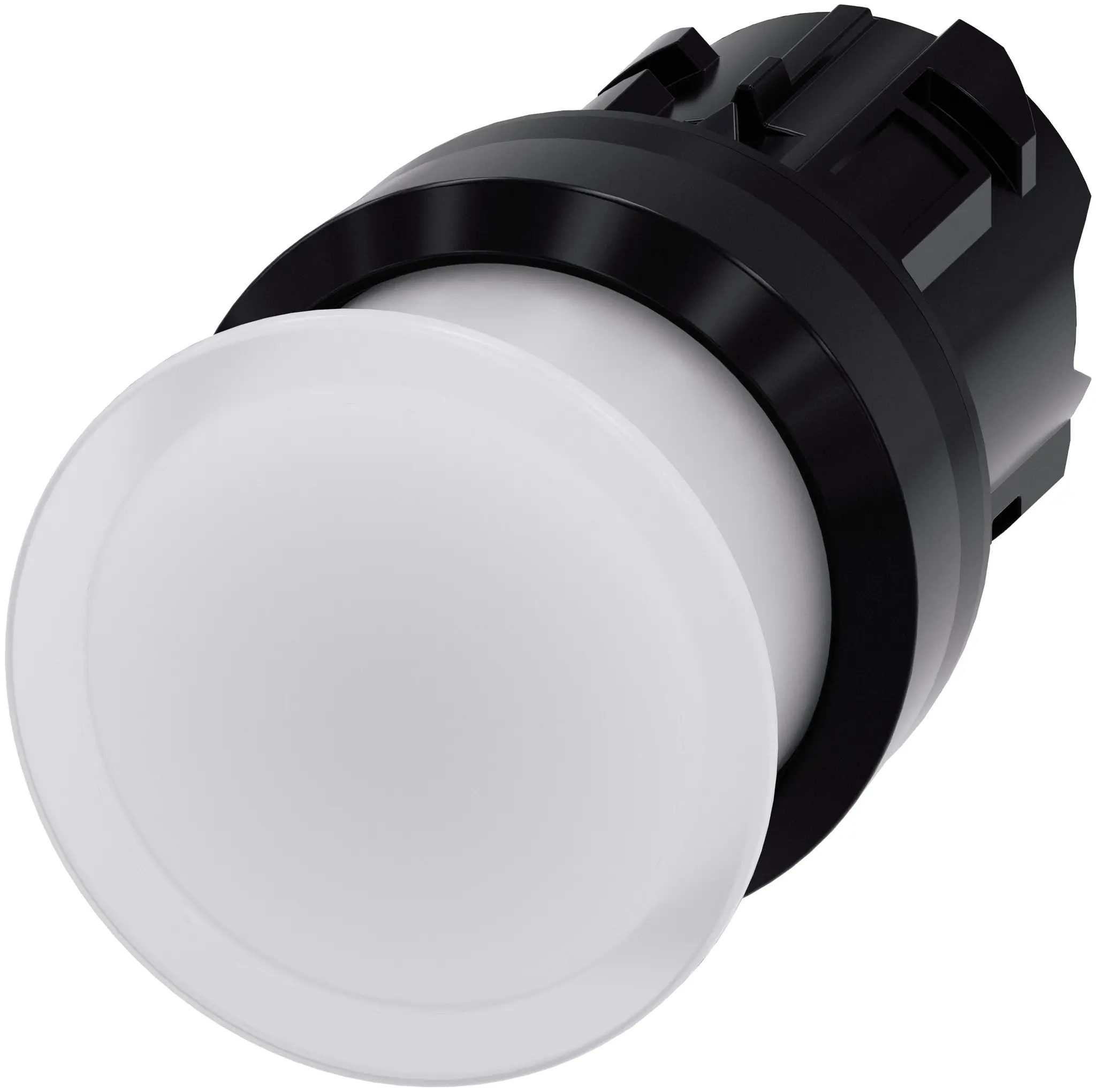 Produktfoto 1 von Siemens SIRIUS ACT Drucktastenkopf Ø 22 mm, Weiß Tastend Rund Rund Kunststoff, IP66
