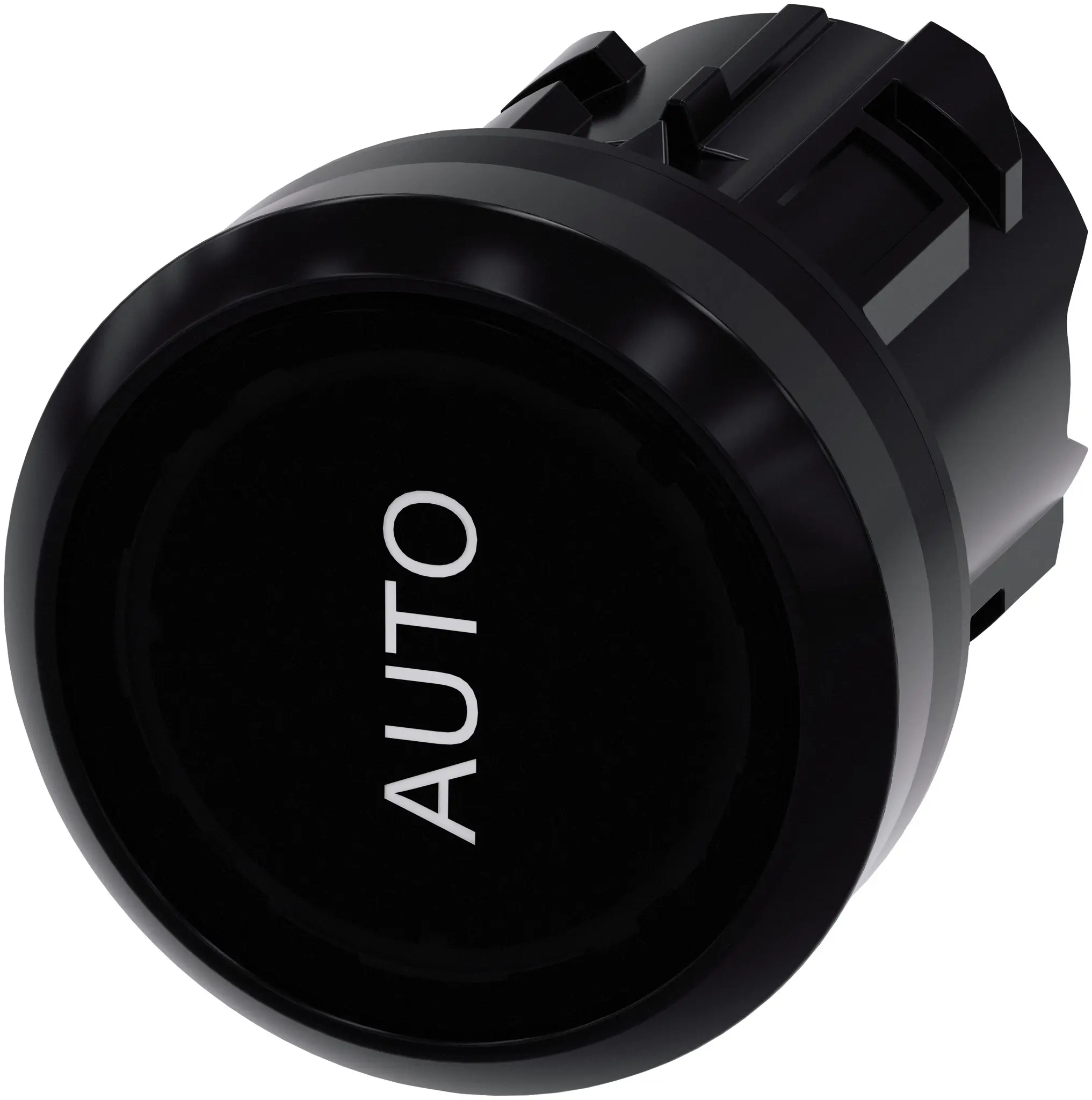 Produktfoto 1 von Siemens SIRIUS ACT Drucktastenkopf Ø 22 mm, Schwarz Tastend Rund Rund Kunststoff, IP66
