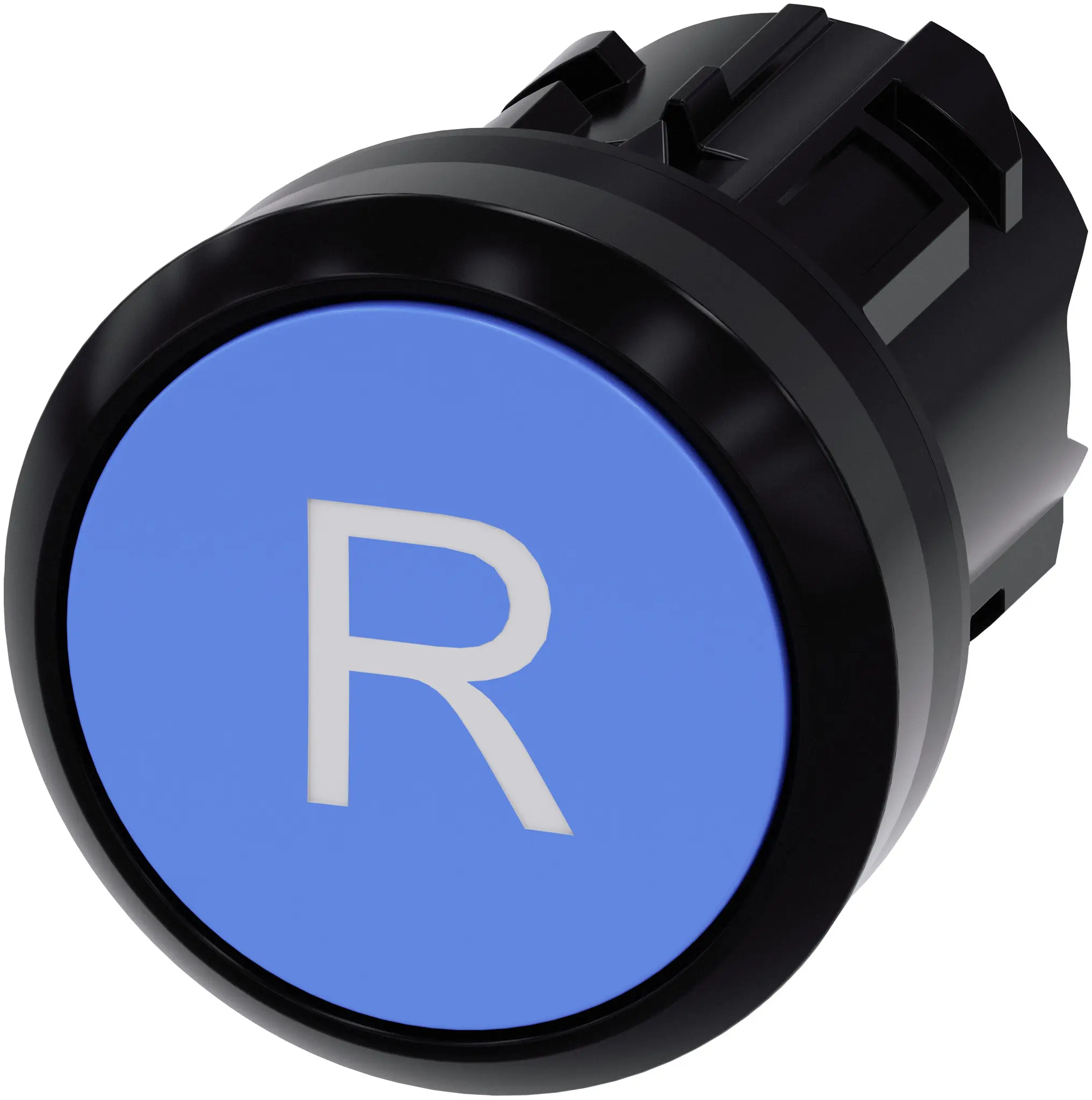 Produktfoto 1 von Siemens SIRIUS ACT 3SU10 Drucktastenkopf Ø 22 mm, Blau Tastend Rund Rund Kunststoff, IP66