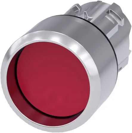 Produktfoto 1 von Siemens SIRIUS ACT Drucktastenkopf Ø 22 mm, Rot Tastend Rund Rund Kunststoff, IP66