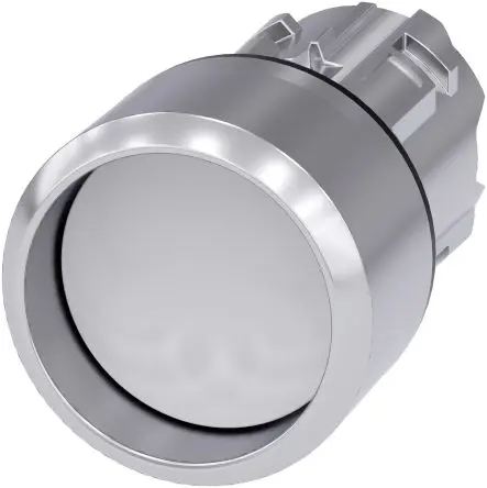 Produktfoto 1 von Siemens SIRIUS ACT Drucktastenkopf Ø 22 mm, Weiß Tastend Rund Rund Kunststoff, IP66