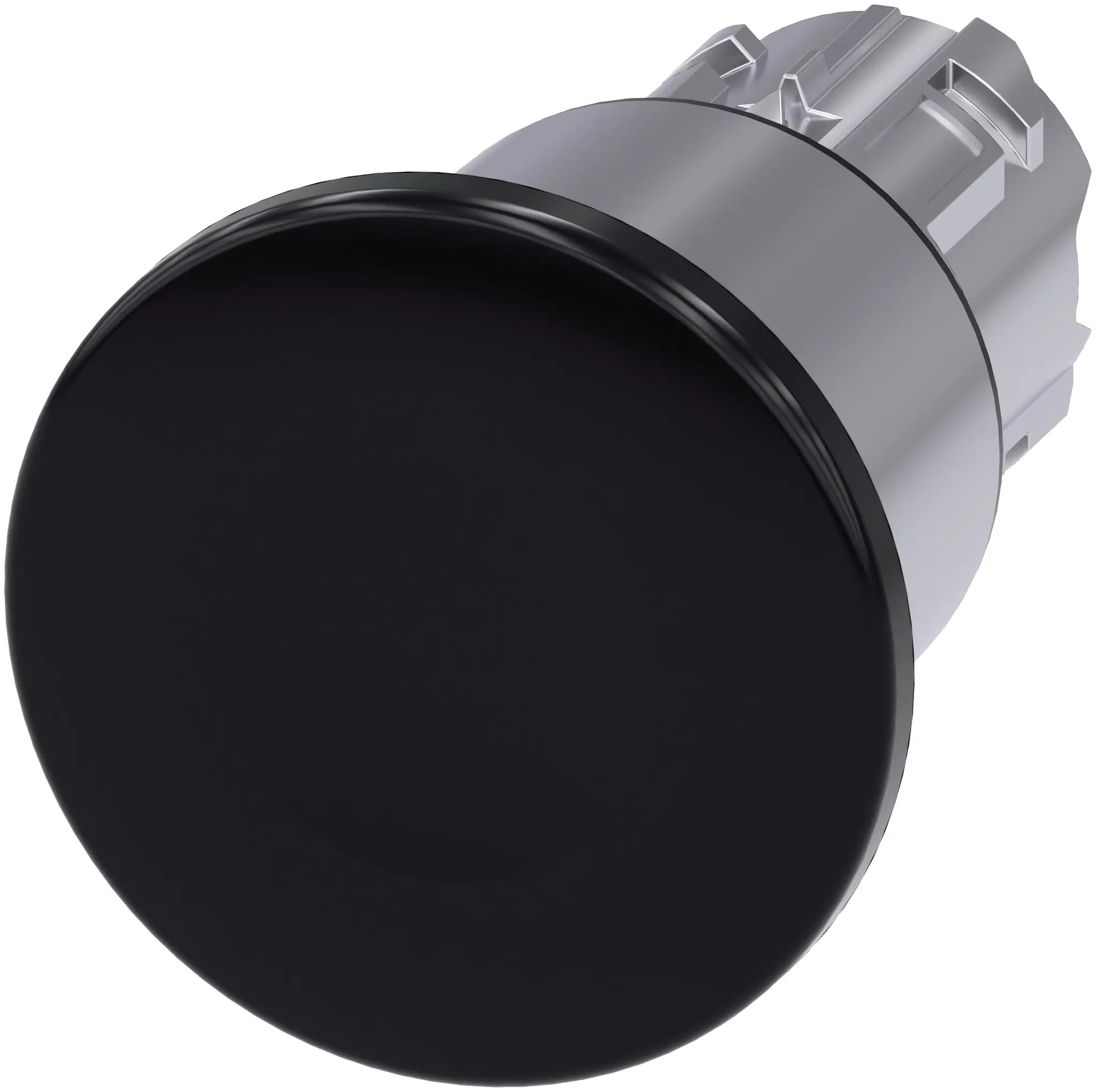Produktfoto 1 von Siemens SIRIUS ACT Drucktastenkopf Ø 22 mm, Schwarz Tastend Rund Rund Kunststoff, IP66