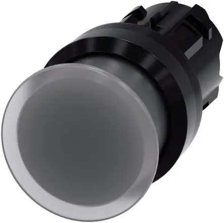 Produktfoto 1 von Siemens SIRIUS ACT Drucktastenkopf Ø 22 mm, lichtdurchlässig Tastend Rund Rund Kunststoff, IP66