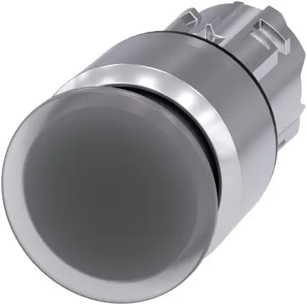Produktfoto 1 von Siemens SIRIUS ACT Drucktastenkopf Ø 22 mm, lichtdurchlässig Rastend Rund Rund Kunststoff, IP66