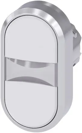 Produktfoto 1 von Siemens SIRIUS ACT Drucktastenkopf Ø 22 mm, Weiß Tastend Tropfen Tropfen Kunststoff, IP66