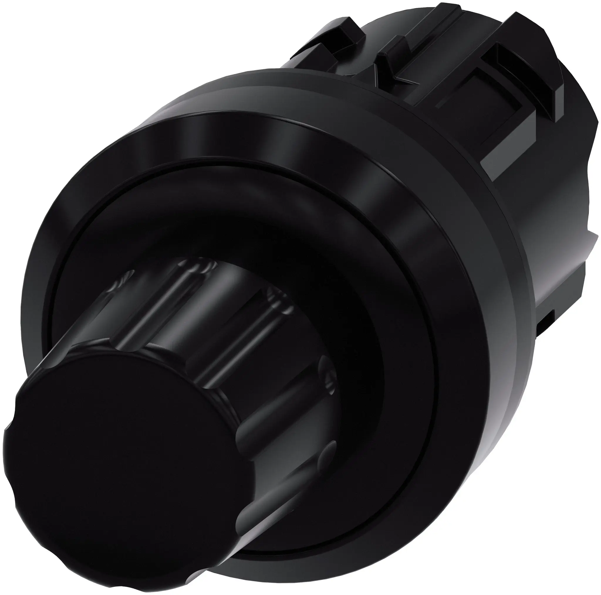 Produktfoto 1 von Siemens SIRIUS ACT Druckschalter Ø 29.5 mm, Schwarz Rund Rund Kunststoff, IP66