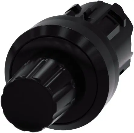 Produktfoto 1 von Siemens SIRIUS ACT Druckschalter Ø 29.5 mm, Schwarz Rund Rund Kunststoff, IP66