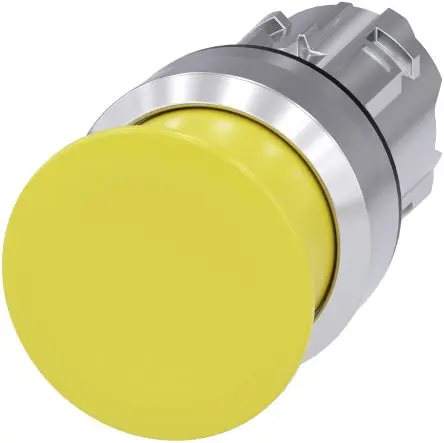 Produktfoto 1 von Siemens SIRIUS ACT Drucktastenkopf Ø 22 mm, Gelb Tastend Rund Rund Kunststoff, IP66