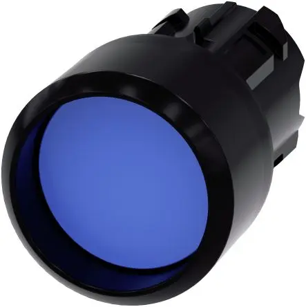 Produktfoto 1 von Siemens SIRIUS ACT Drucktastenkopf Ø 22 mm, Blau Tastend Rund Rund Kunststoff, IP66