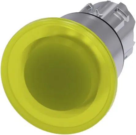 Produktfoto 1 von Siemens SIRIUS ACT Drucktastenkopf Ø 22 mm, Gelb Rastend Rund Rund Kunststoff, IP66