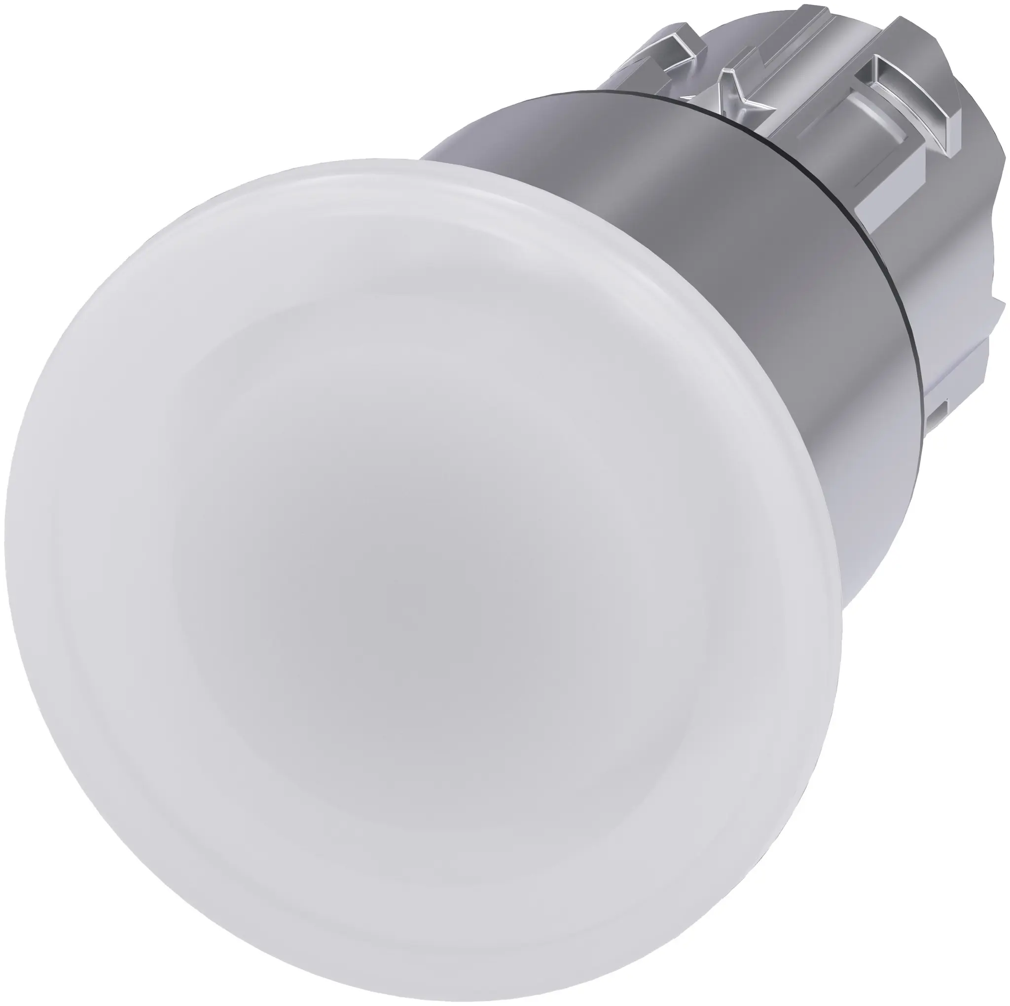 Produktfoto 1 von Siemens SIRIUS ACT Drucktastenkopf Ø 22 mm, Weiß Tastend Rund Rund Kunststoff, IP66