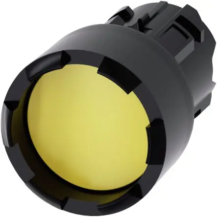 Produktfoto 1 von Siemens SIRIUS ACT Drucktastenkopf Ø 22 mm, Gelb Tastend Rund Rund Kunststoff, IP66