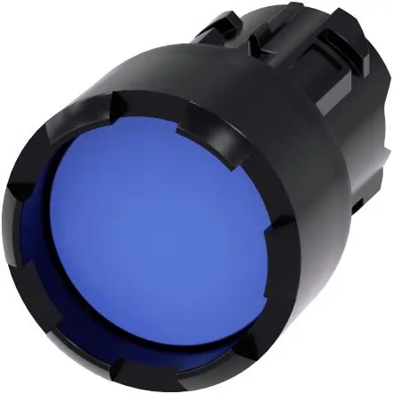 Produktfoto 1 von Siemens SIRIUS ACT Drucktastenkopf Ø 22 mm, Blau Tastend Rund Rund Kunststoff, IP66